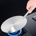 thumbnail image 1 of Heat Conduction Plate for Gas Stove, Beswarmy Heat Diffuser Cooking Induction Adapter Plate with Removable Handle, Coffee Milk Cookware Simmer Induction Hob Converter Disk 20cm, 1 of 7