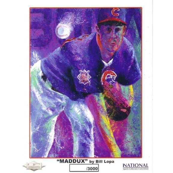 Greg Maddux Chicago Cubs 8x10 art print 2005 National Sports Collectors Convention