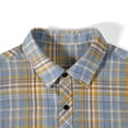 thumbnail image 5 of Leesechin Men Summer Plaid Button Shirt: Short Sleeve Casual Collar Clothing with Pocket, 5 of 9