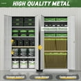 thumbnail image 3 of SOLAURA Metal Storage Office Cabinets with Locking Doors and Adjustable Shelves, 71 inch Tall Steel Storage Cabinet for Office, Home (White), 3 of 8