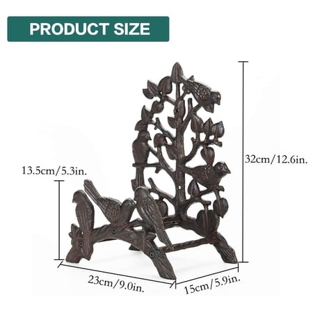 Sungmor Heavy Duty Cast Iron Hose Holder,Garden & Yard Decorative Birds Wall Mounted Hose Butler,Water Pipe Holds,Rack,Hanger,Antique Wall Decorations