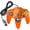 Transparent Orange, variant on The Perfect Part Wired Controller for PC with 360 Degree Rocker, PC Gaming Controller with Dual Vibration & Analog Stick, Lightweight Video Gaming Controller for Nintendo N73