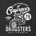 thumbnail image 2 of Caferacer Dragsters T-Shirt | Cool Motorcycle Black Tee Gift, 2 of 5