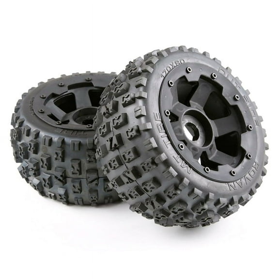 Tyres and Wheel Hub Set for 1/5 Km Baja 5B Rc Car Parts- Rear 170X80