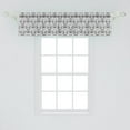 thumbnail image 2 of Ambesonne Acanthus Window Valance, Baroque Curly Motif, 54" X 12", Charcoal Grey White, 2 of 3