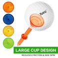 thumbnail image 3 of Golf Tees ToVII, vaso grande de plástico de 3-1/4 pulgadas, paquete de 40 unidades (naranja/azul), 3 of 7