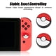 thumbnail image 4 of Cubierta de botón para Nintendo Switch, funda de botón de bola de póquer, empuñaduras para pulgar, empuñaduras para pulgar de Pokeball, características de vanguardia, 4 of 9
