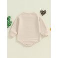 thumbnail image 6 of Aojekbee Baby Fall Sweatshirt Romper Bull HeadBow Print Round Neck Long Sleeve Bubble Jumpsuit, 6 of 10