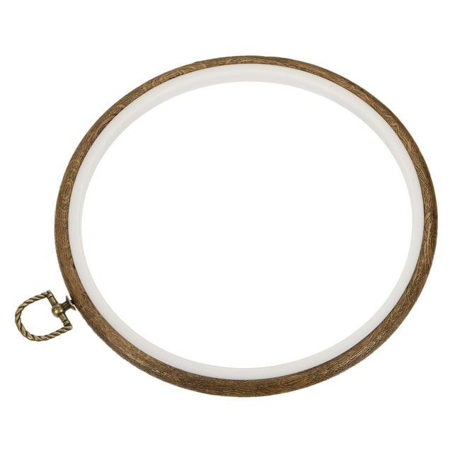 Unique Bargains 8' Rubber Round Embroidery Hoop Frame Cross-Stitch Ring, 2 Pack