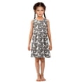 thumbnail image 6 of Girls Dress White Unicorns Rainbows Sleeveless Dress for Girls Hem A-Line Casual Sundress, 6 of 7