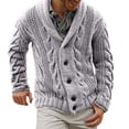 thumbnail image 1 of Jumpingount Suéter informal a la moda para niño, abrigo con cuello en V portátil para invierno frío y otoño, cárdigan de punto de manga larga para el Camisetas SG Jumpingount AP014391-03, 1 of 6