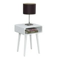 thumbnail image 1 of Pemberly Row Table d'Appoint Carrée Contemporaine, Fini Bois Blanc, 1 of 3