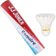 thumbnail image 1 of J.J. Jonex Esquire Badminton Feather Shuttlecock , Perfectly Made For Maintain Speed And Flight | White , Pack Of 6, 1 of 3