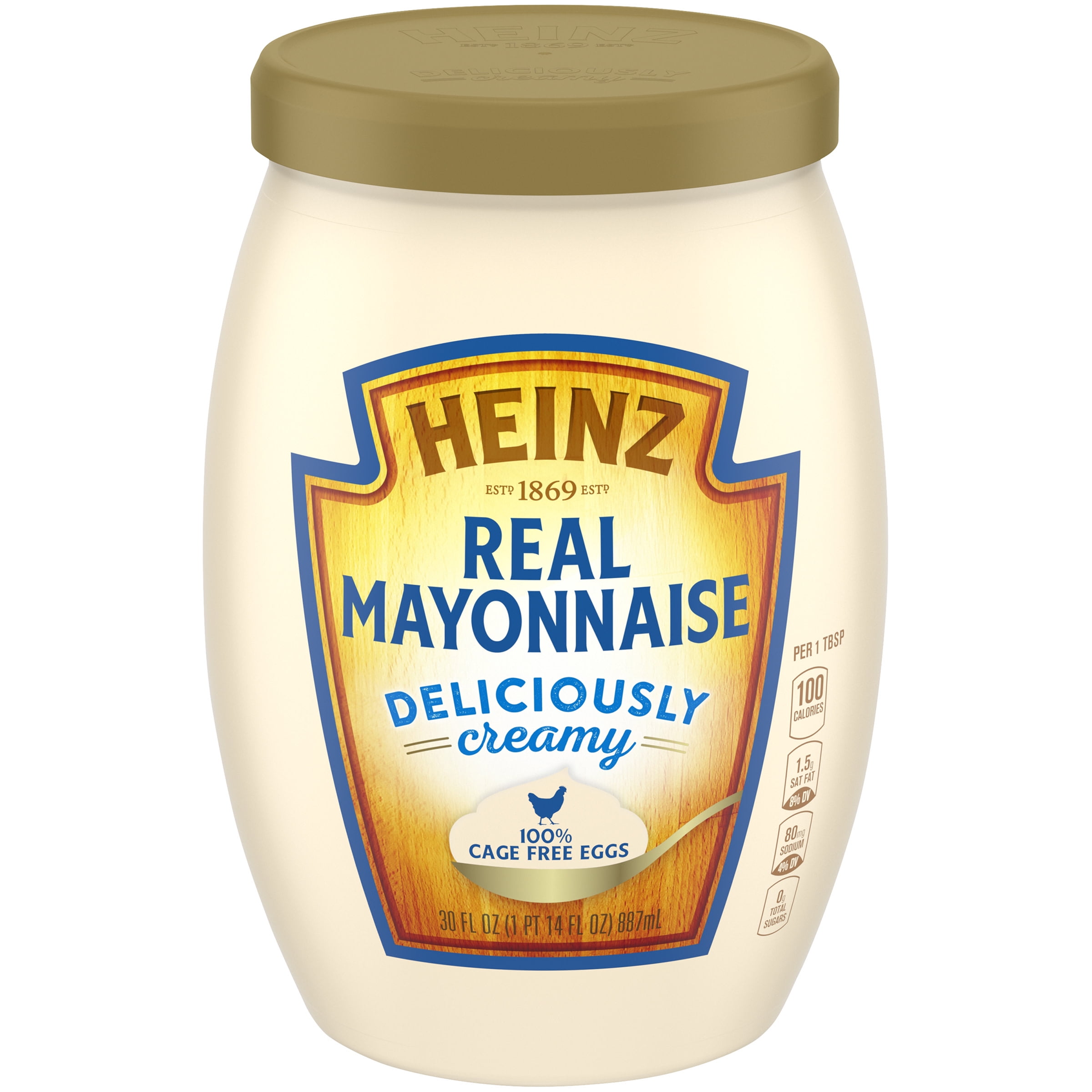 Heinz Deliciously Creamy Real Mayonnaise, 30 fl oz Jar