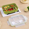 thumbnail image 6 of Lunch Box Bento Box 3 Compartments In One Large Lunch Containers for Adults Leakproof Plastic Microwave Lunch Box Sealed Food Containers for Dining Out Work College,Dorm,Office & Travel, 6 of 8