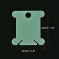 thumbnail image 2 of Uxcell Plastic Floss Bobbins Thread Cards Cross DIY Sewing, Green 100 Pack, 2 of 5
