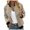 F353 Khaki, variant on Likimi Womens Cardigan Zip Up Crew Neck Long Sleeve Floral Print Cardigan For Women Everyday Wear Comfort Coat Size L