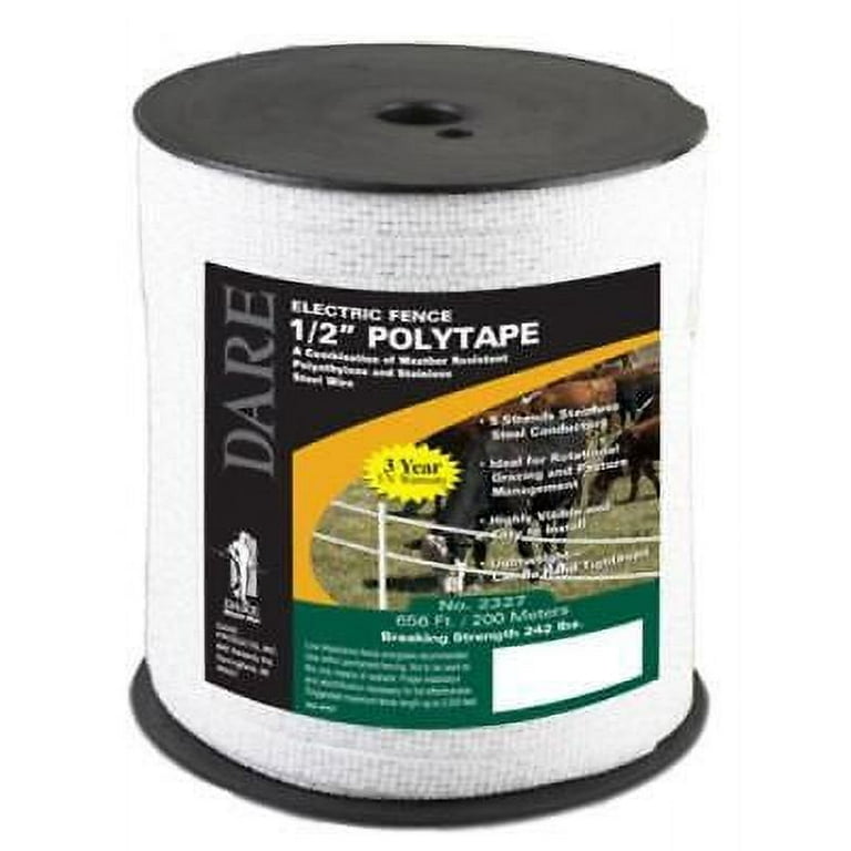 Dare Electric-Powered Tape 656 ft. White Dare Electric-Powered Tape 656 ft. White