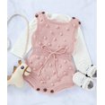 thumbnail image 6 of Knitted Pom Pom Romper Jumpsuit, 6 of 8