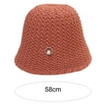 thumbnail image 6 of Faux Pearls Sun Hat Short Brim Floppy Summer Hats For Women Dome Fisherman Hat Femme Shade Hat, 6 of 8