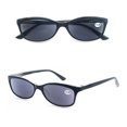 thumbnail image 4 of Lunettes de Soleil de Lecture Hommes Femmes Cadre Classique Carré pour Usage Extérieur Lunettes de Soleil Lecteurs Lunettes avec Goulot à Ressort Dioptrie Lentille Marron Gris +300, 4 of 5
