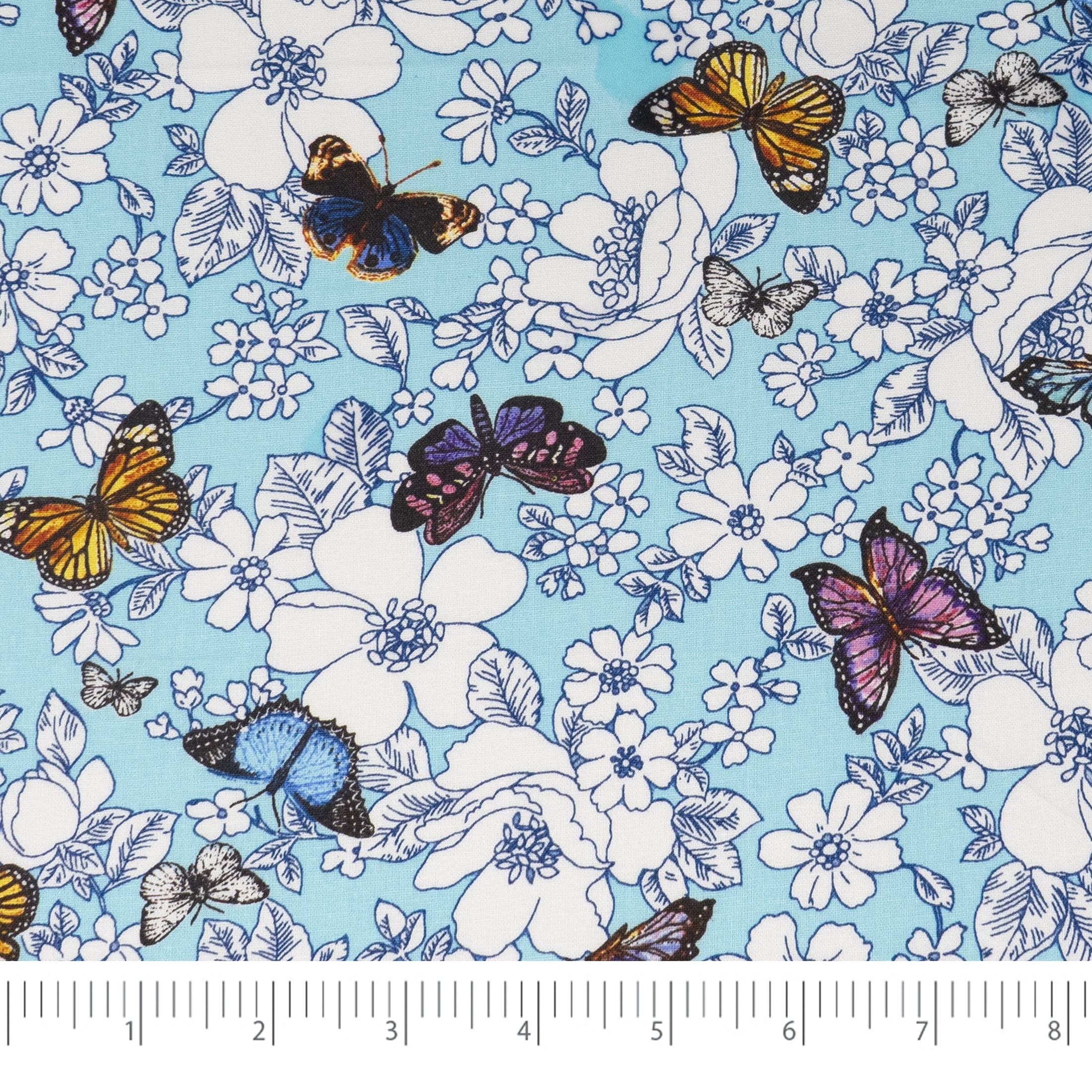 (2 pack) Waverly Inspirations 1 Yard Cut 100% Cotton Prints Fabric, Btf Riviera, 44" Wide for Quilting & Sewing