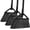 3 * Black, variant on Heavy Duty Commercial Broom, 3 Pack Upgraded Angle Brooms for Sweeping Outdoor and Indoor, Perfect Black Brooms of House, Kitchen, Garage, Courtyard, Concrete