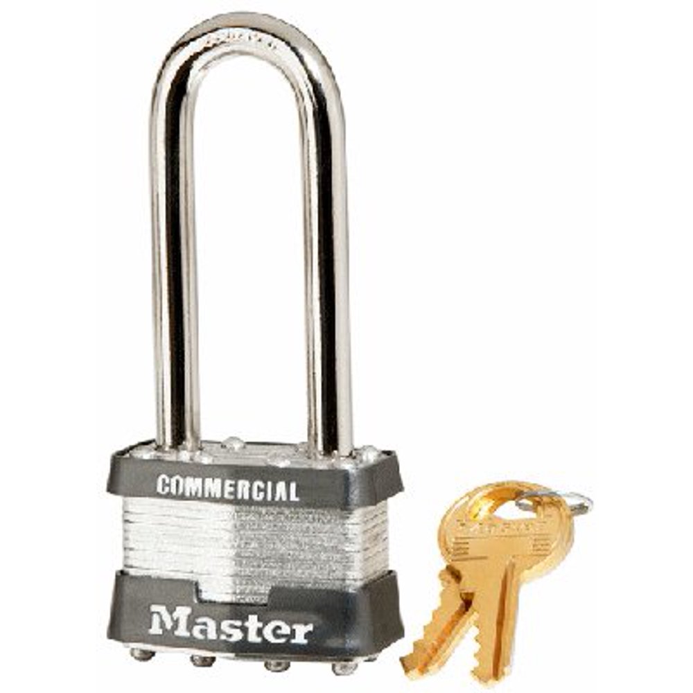 Master Lock® 1KALJ Padlock, Long Shackle, Keyed Alike