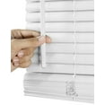 thumbnail image 4 of Chicology 47.25"W x 60"H White Cordless Vinyl Mini Window Blinds 1" Slats, 4 of 9