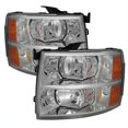 thumbnail image 4 of Xtune Headlight Assembly 5076984 Bulb Not Included; Standard Beam; Crystal Clear Lens With Amber Reflector; Chrome Plated Housing; Uses Stock Bulb; Set Of 2, 4 of 4