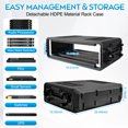 thumbnail image 2 of 2U Rack Case 12" Deep with Microphone Compartments - Watertight, Dust Proof, Portable HDPE Flight Case for 19" Rack Mount Equipment (Stackable, Easy Installation)​, 2 of 11