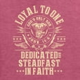 thumbnail image 6 of Wild Bobby, Loyal To One Dedicated Steadfast In Faith | Religious Bible Verse John 14:6 Inspirational/Christian Men Graphic Tee, Vintage Heather Red, XX-Large, 6 of 6