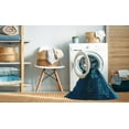 thumbnail image 2 of Ahgly Tapis Rectangulaire Lavable en Machine Intérieur Transitionnel Bleu Nuit, 2 Pieds x 5 Pieds, 2 of 7