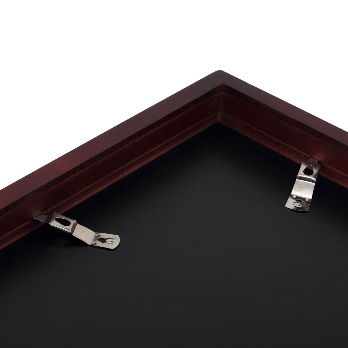 Ambiance Gallery Wood 1.5" Deep Picture Frames - 8x10" Mahogany Wood Frame, Shatter-Resistant Acrylic Glazing & MDF Backing, Horizontal or Vertical Wall Display