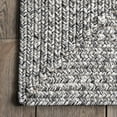 thumbnail image 3 of nuLOOM Wynn Braided Indoor/Outdoor Salt And Pepper 10' x 13' Casual Area Rug, 3 of 4