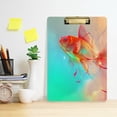 thumbnail image 6 of FMSHPON Fish Turquoise Red Pink Clipboard Hardboard Wood Nursing Clip Board and Pull for Standard A4 Letter 13x9 inches, 6 of 7