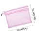 thumbnail image 3 of Estuche transparente de malla de doble capa con cremallera | Bolsa para guardar exámenes | Organizador de bolígrafos y marcadores para la escuela, la oficina y el hogar., 3 of 4