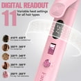 thumbnail image 6 of FARERY 1.25" extra long curling iron with adjustable tempertures for long hair, Pink, 6 of 7