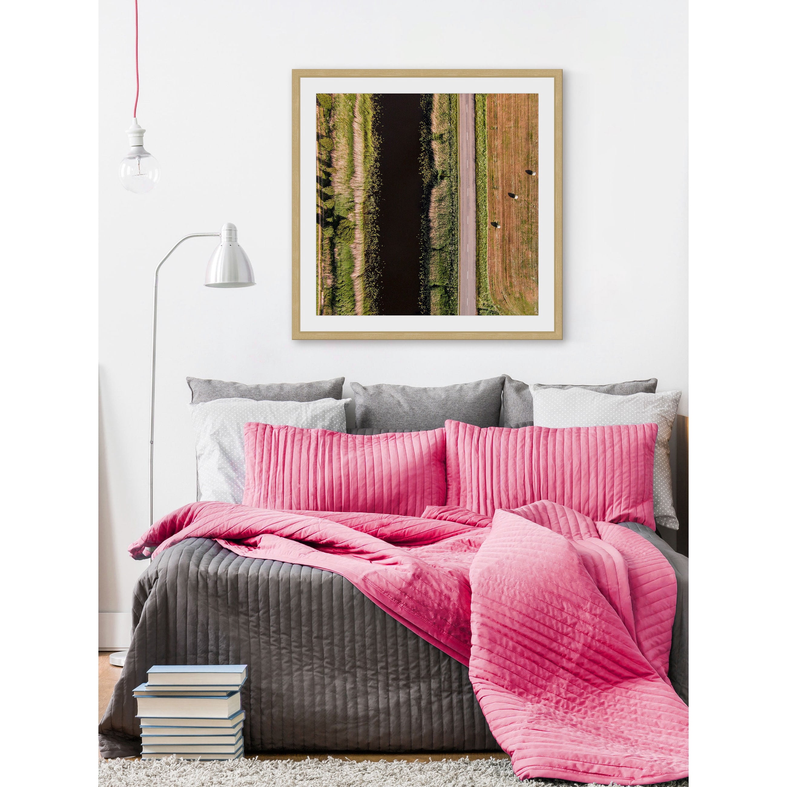 "Secret Between the Rows" by Karolis Janulis Framed Painting Art Print
