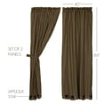 thumbnail image 2 of VHC Brands Black Star, Cotton, 84x40, Scalloped Panel, Set of 2, Black, 2 of 5
