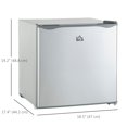 thumbnail image 2 of CoSoTower 1.1 Cu. Ft. Mini Freezer, Compact Upright Freezer with Reversible Door, Removable Shelf, Adjustable Temperature, Grey, 2 of 7