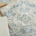thumbnail image 6 of Nourison Geneva Traditional French Country Lt.Blue/Ivory 5'3" x 7'3" Area Rug, (5'x 8'), 6 of 8