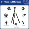 thumbnail image 3 of Trípode de Viaje Fotopro Fibra de Carbono Compacto con Cabeza de Bola y Monopie Desmontable, 3 of 7