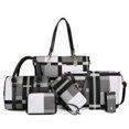 thumbnail image 1 of Bolso de hombro 2E-Youth con asa superior Negro Blanco Gris L, 1 of 5