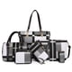 thumbnail image 1 of Bolso de hombro 2E-Youth con asa superior Negro Blanco Gris L, 1 of 5