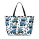 thumbnail image 2 of Fotbe Blue Excavator Bolsa de Viaje para Playa - Resistente al Agua, Bolsa Tote de Gran Capacidad y Ligera con 7 Bolsillos para Mujeres y Hombres, 2 of 7