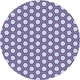 thumbnail image 1 of Ahgly Company Indoor Round Patterned Bright Grape Purple Area Rugs, 8' Round, 1 of 6