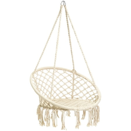 Best Choice Products Handmade Rope Hammock w/ Tassels - (Best Hanging Pod Chair)