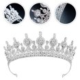 thumbnail image 1 of unbranded Silver Bride Crystal Headdress Rhinestone Crown Wedding Hair Accessories for Elegant Style, 1 of 8
