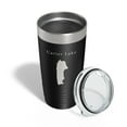 thumbnail image 4 of Carter Lake Map Tumbler Travel Mug Insulated Laser Engraved Coffee Cup Colorado 20 oz Black, 4 of 5